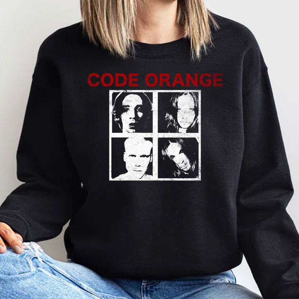 The bar code orange band awesome shirts